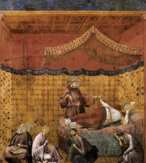 GIOTTO di Bondone Dream of St Gregory china oil painting image